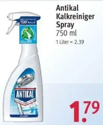 Rossmann Antikal Kalkreiniger Spray 750ml Angebot