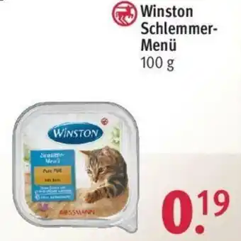 Rossmann Winston Schlemmer Menü 100g Angebot