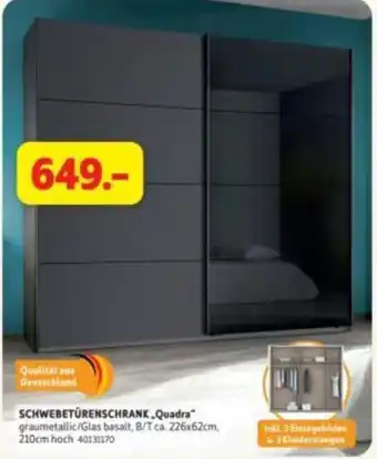 SCHWEBETÜREN SCHRANK „Quadra“