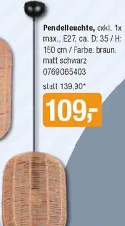Opti Wohnwelt Pendelleuchte Angebot