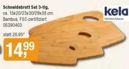 Opti Wohnwelt Schneidebrett Set 3-tlg, Bambus Angebot