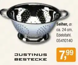 Opti Wohnwelt Seiher, Edelstahl Angebot