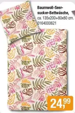 Opti Wohnwelt Baumwoll-Seersucker-Bettwäsche Angebot