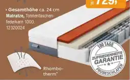 Opti Wohnwelt Matratze, Tonnentaschenfederkern 1000. Angebot