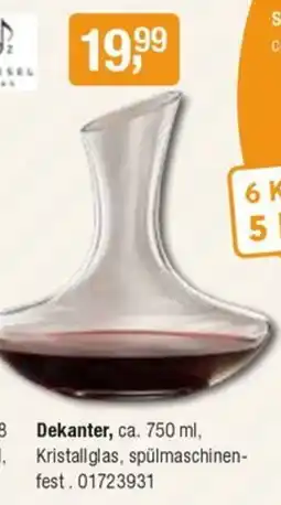 Opti Wohnwelt Dekanter, Kristallglas Angebot