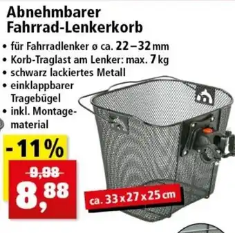 Thomas Philipps Abnehmbarer Fahrrad Lenkerkorb Angebot