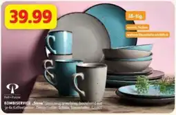 SCONTO KOMBISERVICE „Siena“ Steinzeug grau/blau Angebot
