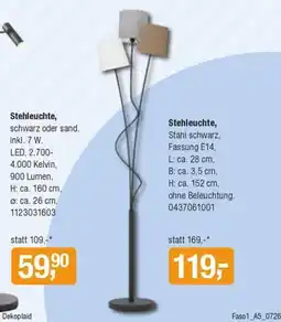 Opti Wohnwelt Stehleuchte Angebot