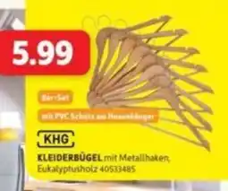 SCONTO KLEIDERBÜGEL mit Metallhaken, Eukalyptusholz Angebot