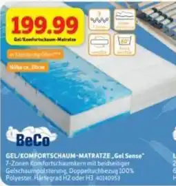 SCONTO Beco Gel/Komfortschaum-matratze gel sense Angebot