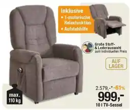 Opti Wohnwelt TV-Sessel Angebot
