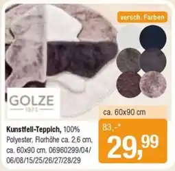 Opti Wohnwelt GOLZE Kunstfell-Teppich Angebot