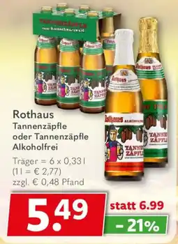 Getränkeland Rothaus Tannenzäpfle Angebot