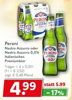 Getränkeland Peroni Nastro Azzurro Angebot