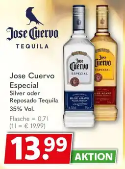 Getränkeland Jose Cuervo Especial Silver oder Reposado Tequila Angebot