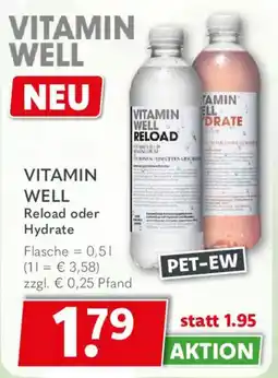 Getränkeland VITAMIN WELL Reload oder Hydrate Angebot