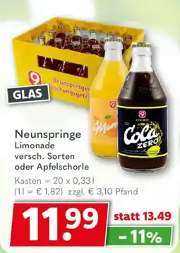 Getränkeland Neunspringe Limonade Angebot