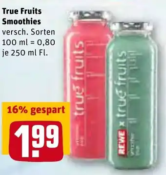 REWE True Fruits Smoothie 250ml Angebot