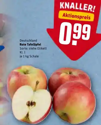 REWE Rote Tafelapfel 1kg Angebot