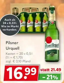 Getränkeland Pilsner Urquell Angebot