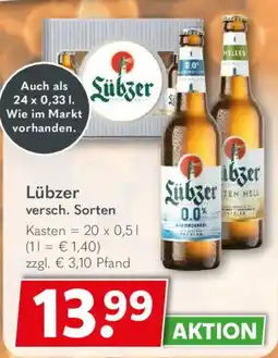 Getränkeland Lübzer versch. Sorten Angebot