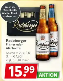 Getränkeland Radeberger Pilsner oder Alkoholfrei Angebot