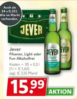 Getränkeland Jever Pilsener, Light oder Fun Alkoholfrei Angebot