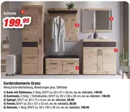 Möbel AS Garderobenserie Grano Angebot
