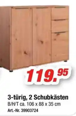 Möbel AS 3-türig, 2 Schubkästen Angebot