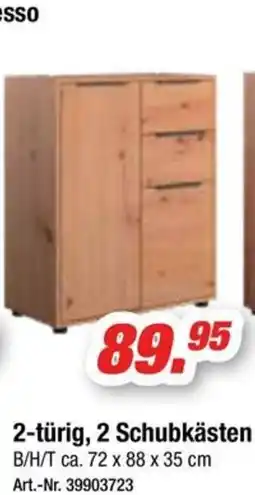 Möbel AS Kommode 2-türig, 2 Schubkästen Angebot