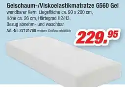 Möbel AS Gelschaum-/Viskoelastikmatratze G560 Gel Angebot