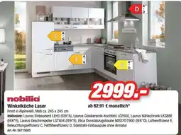 Möbel AS nobilia Winkelküche Laser Angebot