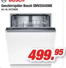 Möbel AS Geschirrspüler Bosch SMV25AX06E Angebot