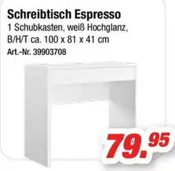 Möbel AS Schreibtisch Espresso Angebot