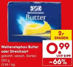 Netto Marken-Discount Weihenstephan Butter oder Streichzart Angebot
