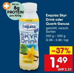 Netto Marken-Discount Exquisa Skyr Drink oder Quark-Genuss Angebot