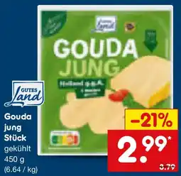 Netto Marken-Discount Gutes Land Gouda jung Stück Angebot