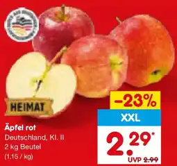 Netto Marken-Discount HEIMAT Äpfel rot Angebot