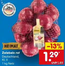 Netto Marken-Discount HEIMAT Zwiebeln rot Angebot
