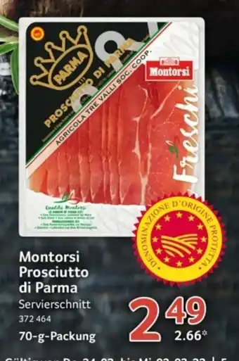 Selgros Montorsi Prosciutto di Parma 70g Angebot