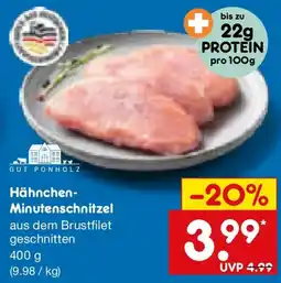 Netto Marken-Discount GUT PONHOLZ Hähnchen Minutenschnitzel Angebot