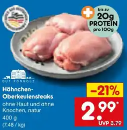 Netto Marken-Discount GUT PONHOLZ Hähnchen Oberkeulensteaks Angebot