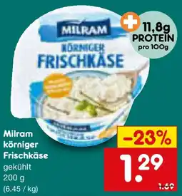 Netto Marken-Discount Milram körniger Frischkäse Angebot