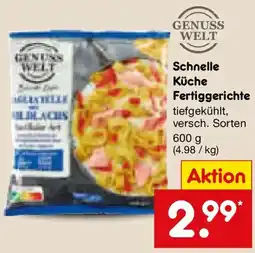 Netto Marken-Discount GENUSS WELT Schnelle Küche Fertiggerichte Angebot