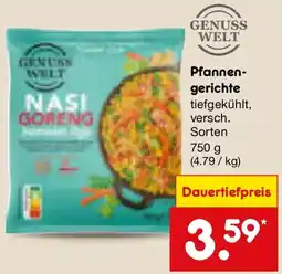 Netto Marken-Discount GENUSS WELT Pfannengerichte Angebot