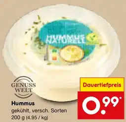 Netto Marken-Discount GENUSS WELT Hummus Angebot