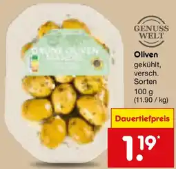 Netto Marken-Discount GENUSS WELT Oliven Angebot
