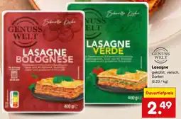 Netto Marken-Discount GENUSS WELT Lasagne Angebot