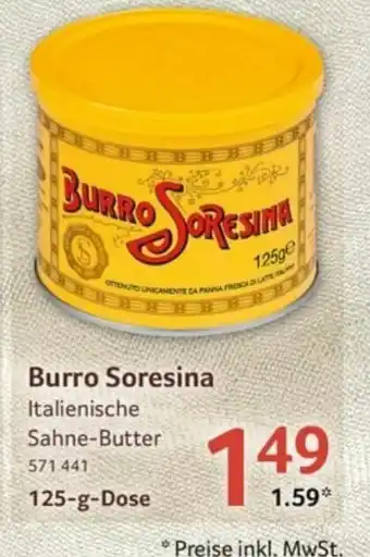 Selgros Burro Soresina 125g Angebot