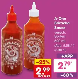 Netto Marken-Discount A-One Sriracha Sauce Angebot